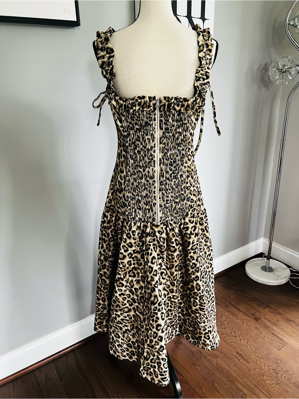 Arose Studio Inc Raya Dropped Waist Midi Dress - Picture 5 of 11